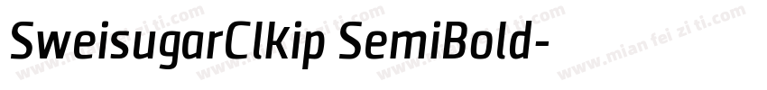 SweisugarClkip SemiBold字体转换